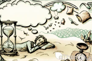 An antiqued illustration of a sleeping person how does sleep shape your brain's function and how to fall asleep faster