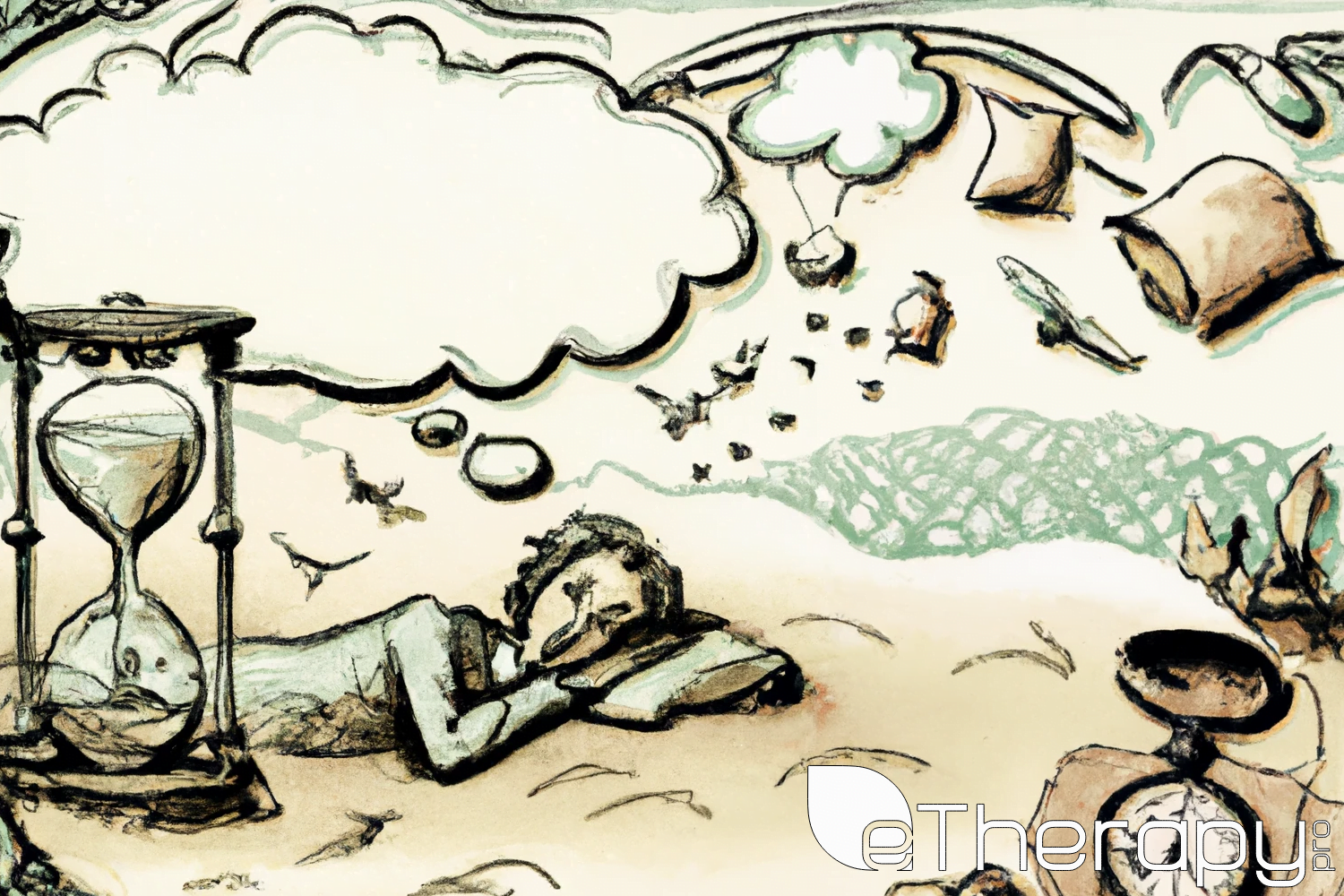 An antiqued illustration of a sleeping person - how does sleep shape your brain's function and how to fall asleep faster